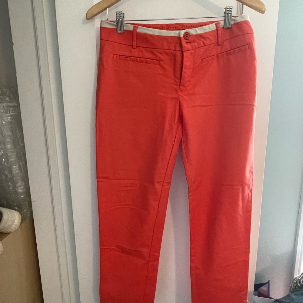 Bright peach/orange capris